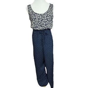 Vintage Kathy Lee Mixed Print Sleeveless Jumpsuit 8